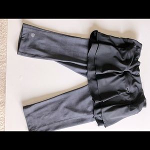 Athleta workout pants with skirt